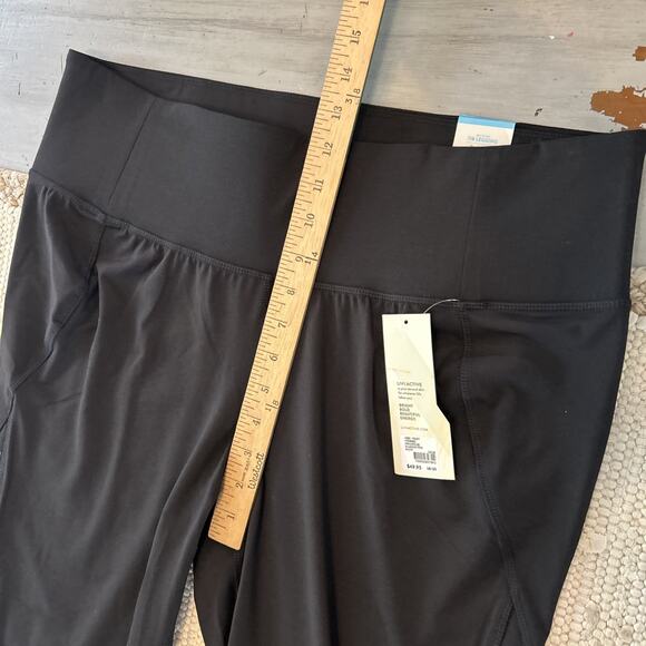 NWT Lane Bryant LIVI Black Rose Gold Zipper Wicking 7/8 Legging Sz 18 20 - Picture 4 of 9